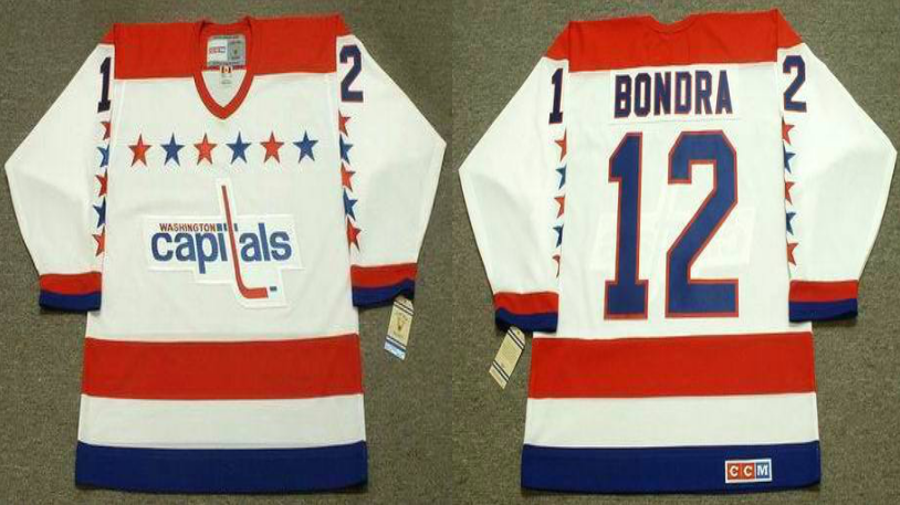2019 Men Washington Capitals 12 Bondra white CCM NHL jerseys